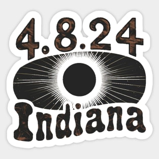 Solar eclipse apparel Indiana Sticker